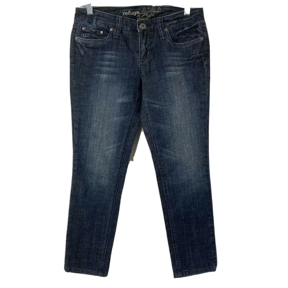 Refuge Womens Dark Wash Blue Jeans HW2241CR Size 5